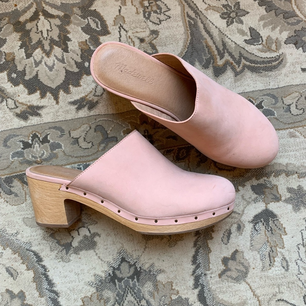 madewell ayanna clog size 11 in the cutest blush pink